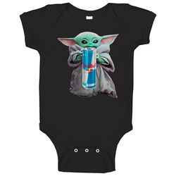 Baby Yoda The Child Mandalorian Sugar Free Red Bull Drink Baby One Piece Baby Yoda The Child Mandalorian Sugar Free Red Bull Drink Baby One Piece
