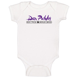 Don Pablo's Big Tex Bold Mex Mexican Grill Food Restaurant Logo Baby One Piece Don Pablo's Big Tex Bold Mex Mexican Grill Food Restaurant Logo Baby One Piece