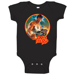 Over The Top Sylvester Stallone Movie Fan Baby One Piece Over The Top Sylvester Stallone Movie Fan Baby One Piece