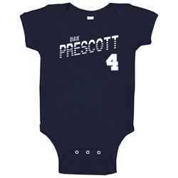 Dak Prescott 4 Favorite Player Fan Baby One Piece Dak Prescott 4 Favorite Player Fan Baby One Piece