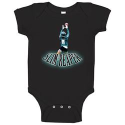 Devonta Smith Slim Reaper Eagles Football Baby One Piece Devonta Smith Slim Reaper Eagles Football Baby One Piece