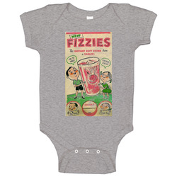 Fizzies The Instant Soft Drink From A Tablet Retro Poster Food Foodie Worn Look Baby One Piece Fizzies The Instant Soft Drink From A Tablet Retro Poster Food Foodie Worn Look Baby One Piece