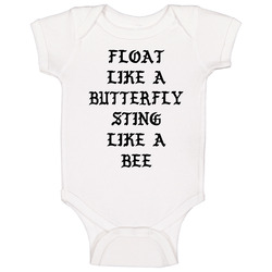 Float Like A Butterfly Sting Like A Bee Odell Beckham Jr New York G Football Fan Baby One Piece