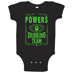 Powers Irish Drinking Team Whiskey Beer Custom Last Name St Patricks Day Baby One Piece Powers Irish Drinking Team Whiskey Beer Custom Last Name St Patricks Day Baby One Piece