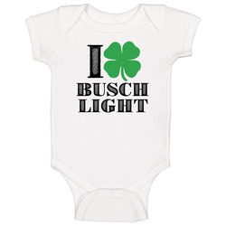 Heart Love Shamrock Busch Light Beer Irish St Patricks Day Drunk Party Pub Baby One Piece Heart Love Shamrock Busch Light Beer Irish St Patricks Day Drunk Party Pub Baby One Piece