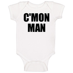 C Mon Man Football Quote Funny Baby One Piece C Mon Man Football Quote Funny Baby One Piece