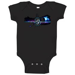 Babylon 5 Sci Fi Cult Tv Show Black Baby One Piece Babylon 5 Sci Fi Cult Tv Show Black Baby One Piece
