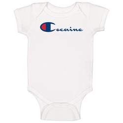 The Quotable Tees Cocaine Champion Baby One Piece The Quotable Tees Cocaine Champion Baby One Piece