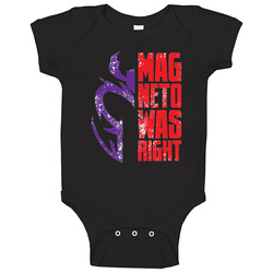 Xmen Magneto Was Right Baby One Piece Xmen Magneto Was Right Baby One Piece