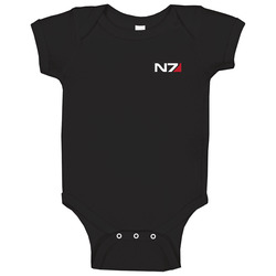 Mass Effect Andromeda N7 Emblem Light Baby One Piece Mass Effect Andromeda N7 Emblem Light Baby One Piece