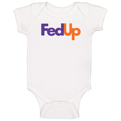 Fed Up Fedex Logo Funny Baby One Piece Fed Up Fedex Logo Funny Baby One Piece