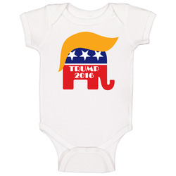 Trump 2016 Republican Elephant Hair Baby One Piece Trump 2016 Republican Elephant Hair Baby One Piece