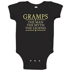 Gramps The Man The Myth The Legend Fixed Baby One Piece Gramps The Man The Myth The Legend Fixed Baby One Piece