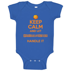 Keep Calm And Let Kristaps Porzingis Handle It New York Basketball Baby One Piece Keep Calm And Let Kristaps Porzingis Handle It New York Basketball Baby One Piece