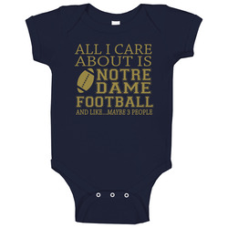 Notre Dame Football Baby One Piece Notre Dame Football Baby One Piece