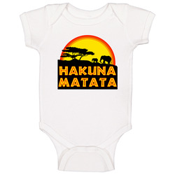 African Tree Hakuna Matata Baby One Piece African Tree Hakuna Matata Baby One Piece