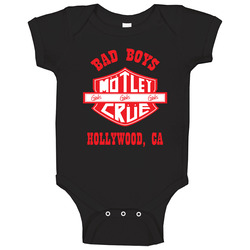 New Motley Crue Metal Rock Band Bad Boy Satandard Black Baby One Piece New Motley Crue Metal Rock Band Bad Boy Satandard Black Baby One Piece