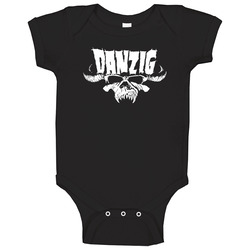 Danzig Heavy Metal Skull Bone Demon Baby One Piece Danzig Heavy Metal Skull Bone Demon Baby One Piece