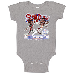 Wilkins Jordan Dunk Contest Caricature Baby One Piece Wilkins Jordan Dunk Contest Caricature Baby One Piece