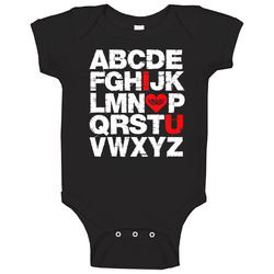 Abcd I Love Ed Sheeran Baby One Piece