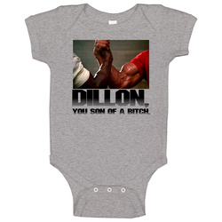 Arnold Schwarzenegger Funny Predator Movie - Grey Baby One Piece Arnold Schwarzenegger Funny Predator Movie - Grey Baby One Piece