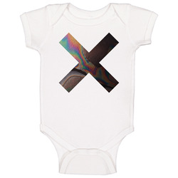 The Xx Logo Coexist White Baby One Piece The Xx Logo Coexist White Baby One Piece