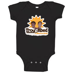 Troy And Abed In The Morning Community Black Baby One Piece Troy And Abed In The Morning Community Black Baby One Piece