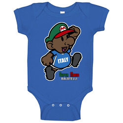 Super Mario Balotelli Italy Soccer Baby One Piece Super Mario Balotelli Italy Soccer Baby One Piece