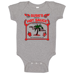 Susie's Hot Sauce Carribean Heat Baby One Piece Susie's Hot Sauce Carribean Heat Baby One Piece
