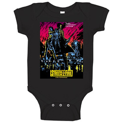 Streets Of Fire Movie Poster Lane Pare Baby One Piece Streets Of Fire Movie Poster Lane Pare Baby One Piece