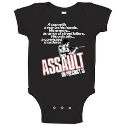 Assault On Precinct 13 Movie Brand New Classic Black Baby One Piece Assault On Precinct 13 Movie Brand New Classic Black Baby One Piece