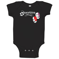 Symphony X Metal Progressive Band Logo Baby One Piece Symphony X Metal Progressive Band Logo Baby One Piece