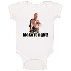 Mike Holmes Quote Make It Right Baby One Piece Mike Holmes Quote Make It Right Baby One Piece