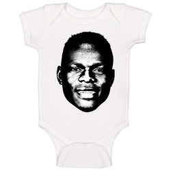 Oscar Tshiebwe Big Head Basketball Fan Baby One Piece Oscar Tshiebwe Big Head Basketball Fan Baby One Piece