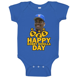 Happy Bobby Bonilla Day Funny New York Baseball Fan Baby One Piece Happy Bobby Bonilla Day Funny New York Baseball Fan Baby One Piece