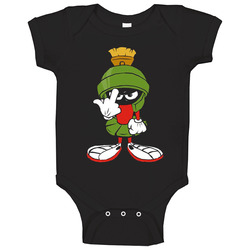 Lg Marvin The Martian Character Green Baby One Piece Lg Marvin The Martian Character Green Baby One Piece