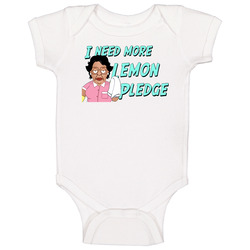 I Need More Lemon Pledge Consuela Family Guy Baby One Piece I Need More Lemon Pledge Consuela Family Guy Baby One Piece