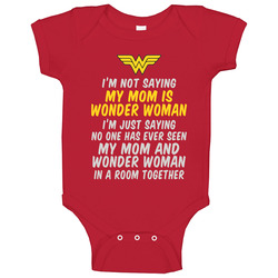 My Mom Is Wonder Woman Baby One Piece