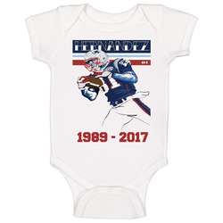 Aaron Hernandez Rip Patriots Football 1989 -2017 Sports Baby One Piece
