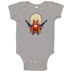 Yosemite Sam, T-Shirt, Cartoon, Cowboy, Pistols, Six Shooters, Looney tunes Baby One Piece Yosemite Sam, T-Shirt, Cartoon, Cowboy, Pistols, Six Shooters, Looney tunes Baby One Piece