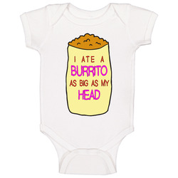 I Ate A Burrito As Big As My Head Fun Bojack Horseman Tv Show Baby One Piece I Ate A Burrito As Big As My Head Fun Bojack Horseman Tv Show Baby One Piece