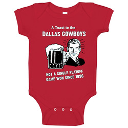 Dallas Cowboys Chirp No Playoff Wins Joke Baby One Piece Dallas Cowboys Chirp No Playoff Wins Joke Baby One Piece