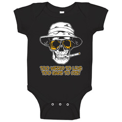 Hunter S Thompson Too Weird To Live Too Rare To Die Baby One Piece Hunter S Thompson Too Weird To Live Too Rare To Die Baby One Piece