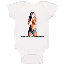 Wwsfd What Would Samantha Fox Do Baby One Piece Wwsfd What Would Samantha Fox Do Baby One Piece