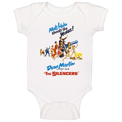 Movie The Silencers 60s Spy Comedy Matt Helm Dean Martin Baby One Piece Movie The Silencers 60s Spy Comedy Matt Helm Dean Martin Baby One Piece