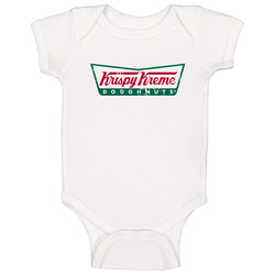 Krispy Kreme Fast Food Restaurant Distressed Look Baby One Piece Krispy Kreme Fast Food Restaurant Distressed Look Baby One Piece