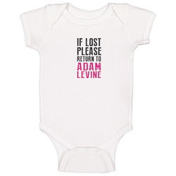If Lost Please Return To Adam Levine Music Funny Baby One Piece If Lost Please Return To Adam Levine Music Funny Baby One Piece