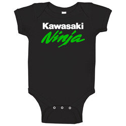 Kawasaki Ninja Black Baby One Piece Kawasaki Ninja Black Baby One Piece