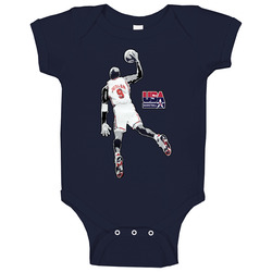 Michael Jordan Usa Basketball Olympics Baby One Piece Michael Jordan Usa Basketball Olympics Baby One Piece