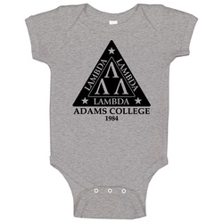 Revenge Of The Nerds Adams College Tri Lambs Baby One Piece Revenge Of The Nerds Adams College Tri Lambs Baby One Piece